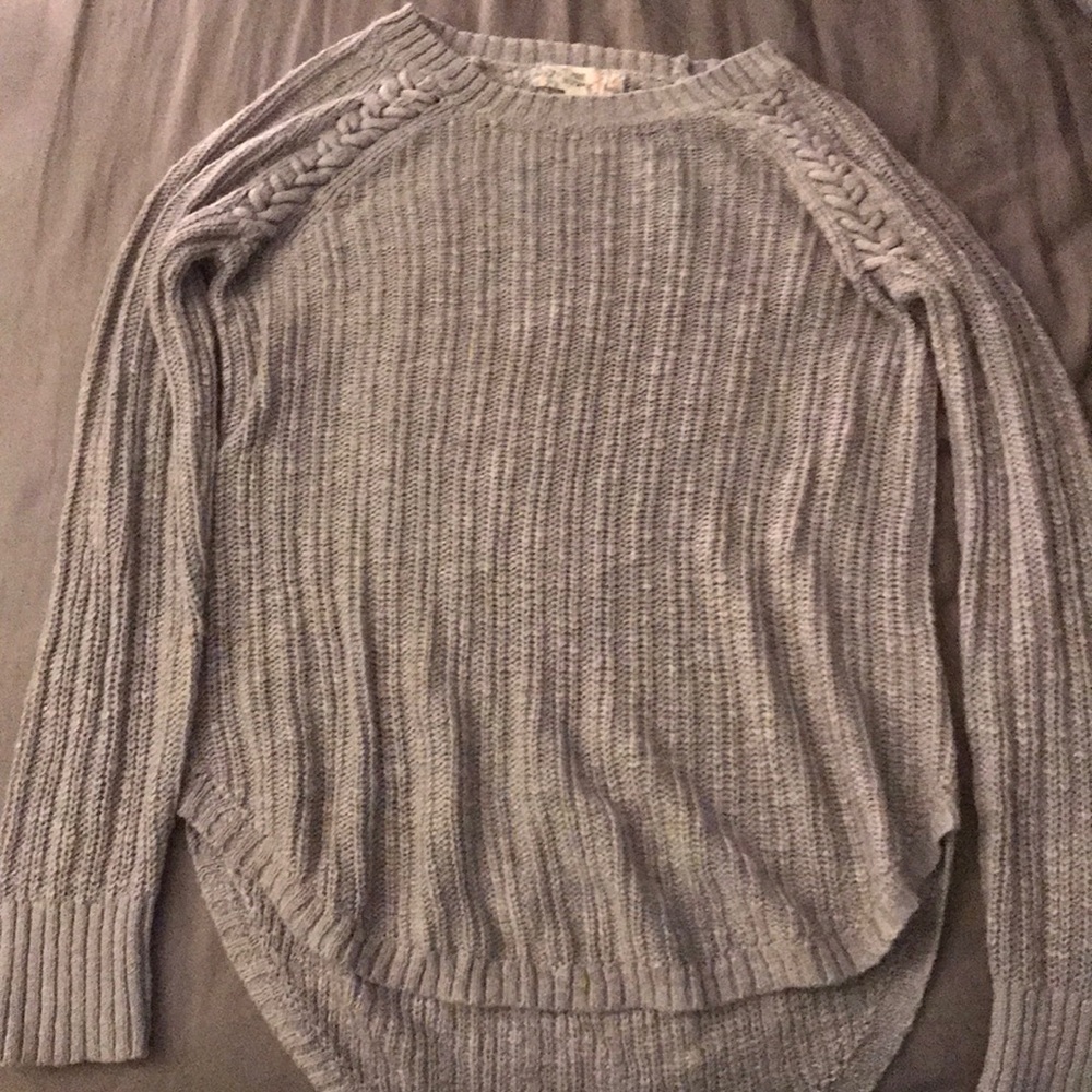 grey sweater